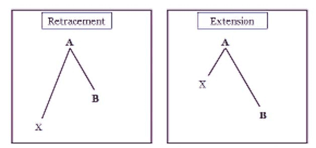 Retrocesos de Fibonacci y patrones armónicos