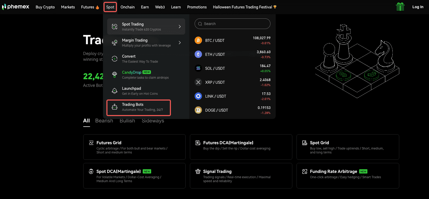 Phemex Bot Marketplace