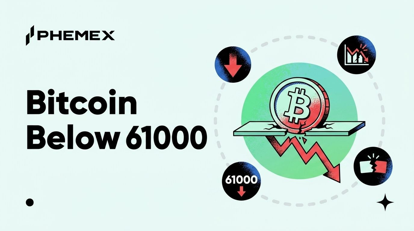 Bitcoin cai abaixo de US$ 61.000: níveis de suporte e resistência importantes