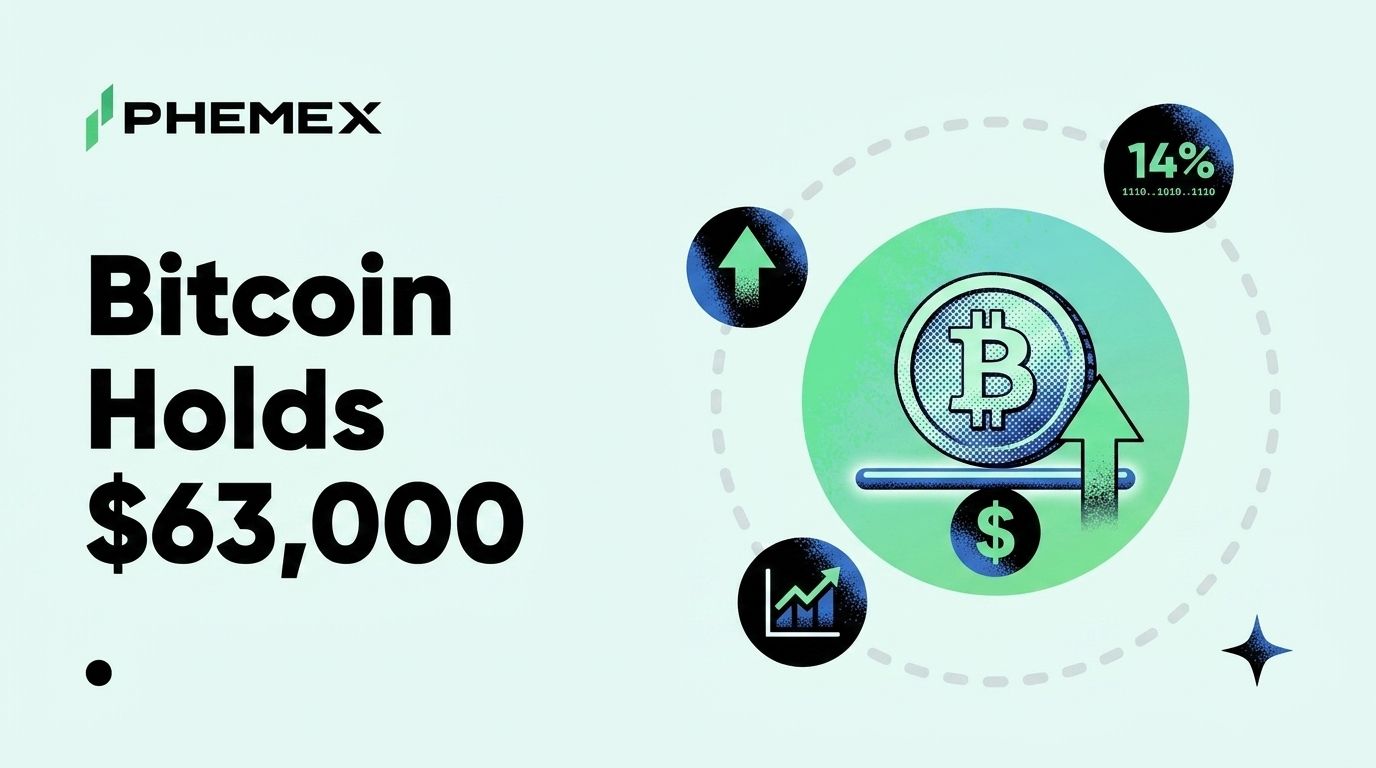 Bitcoin mantém-se acima de US$ 63.000 enquanto recuperação de julho avança