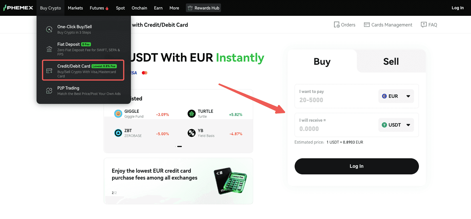 How to Buy with a Credit Card