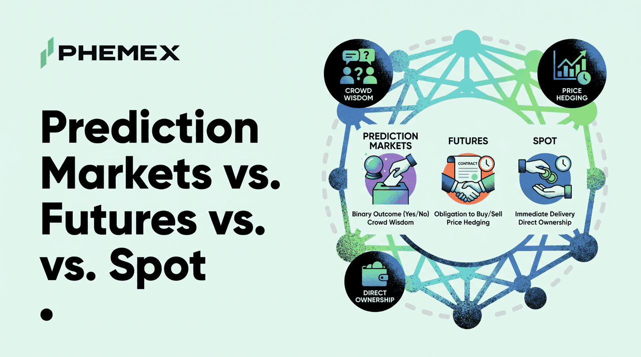Prediction Markets vs Futures vs Spot: Three Ways to Trade Events on a Crypto Exchange