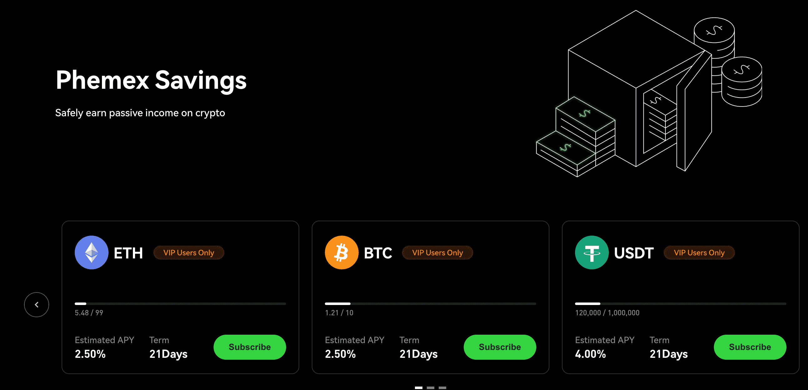 Phemex Savings