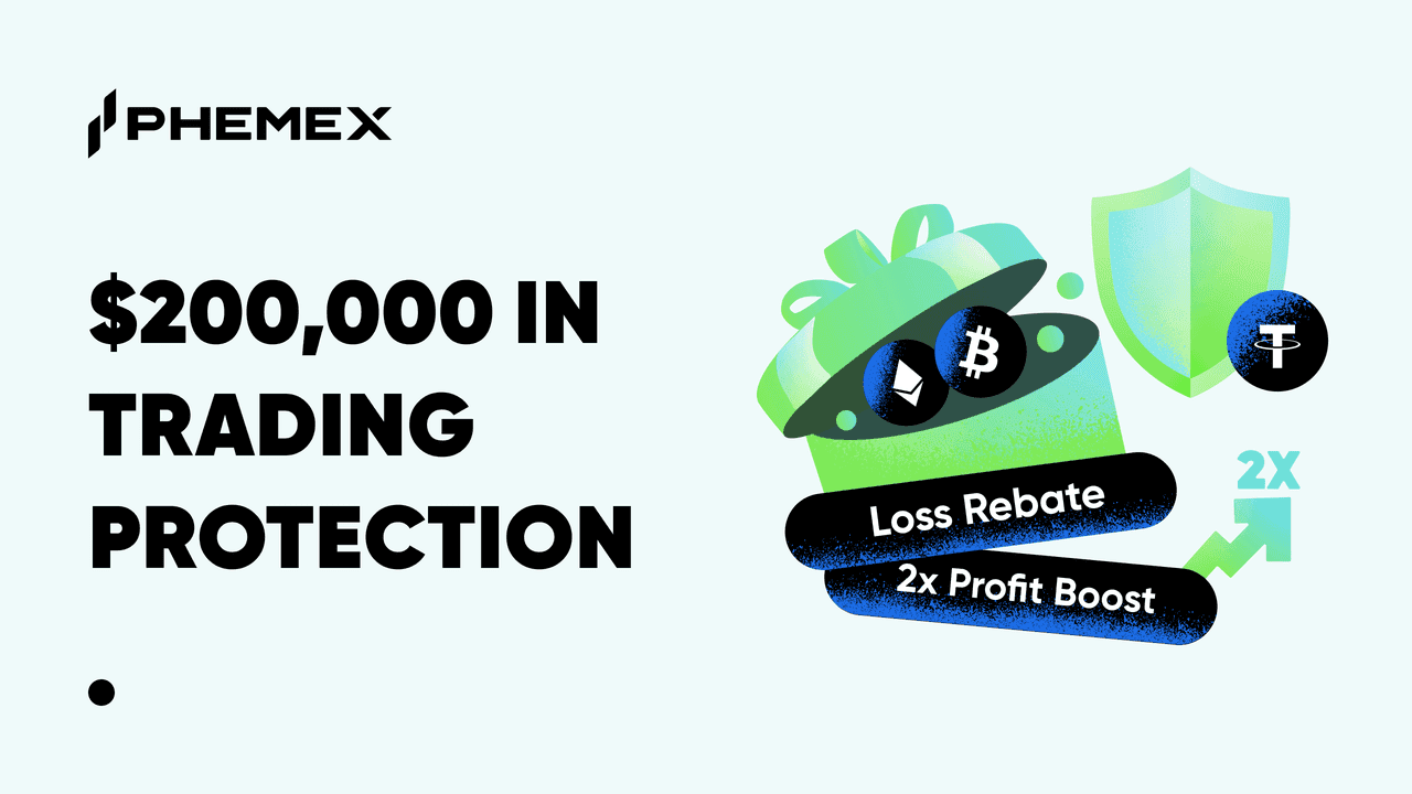 Phemex: Proteção de Negociação de US$ 200.000, Bônus de Lucro e Reembolso de Perdas em Alta Volatilidade