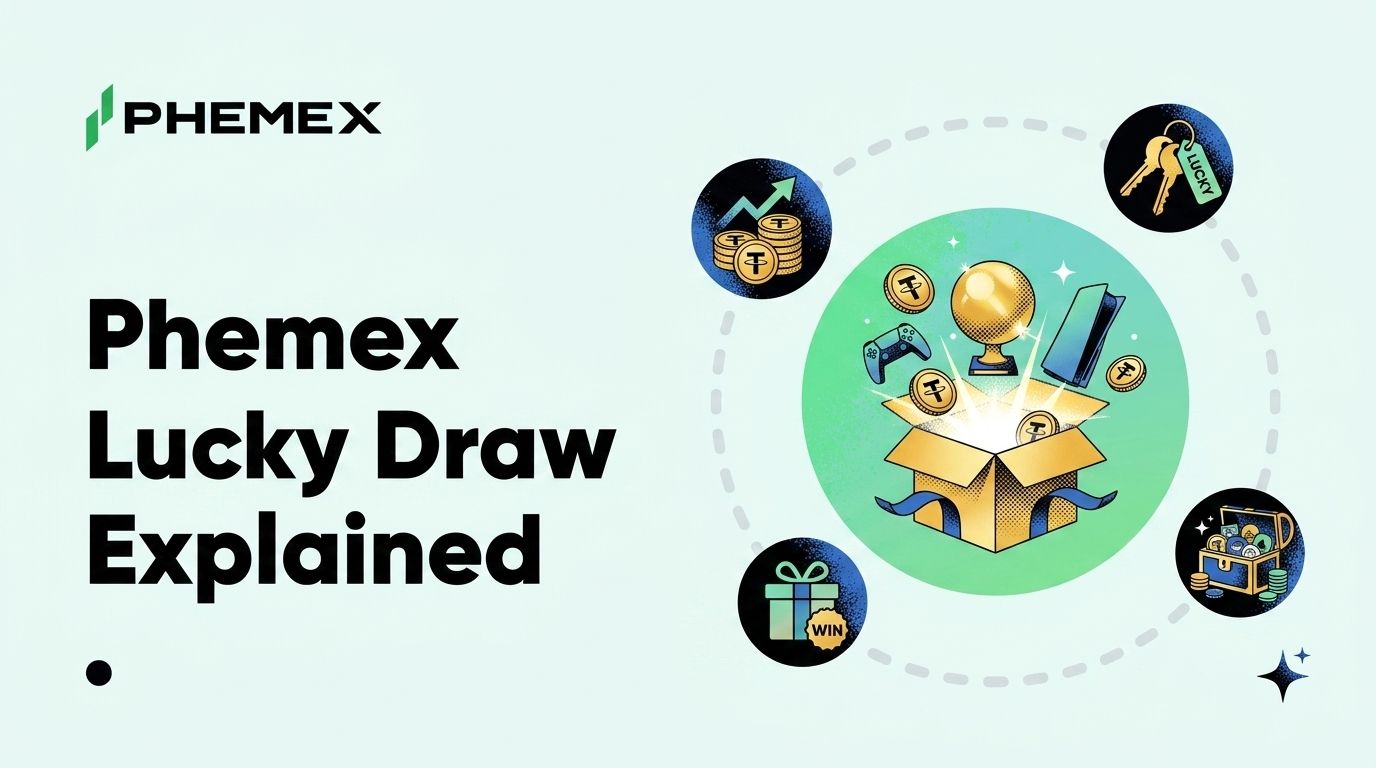 Phemex Lucky Draw erklärt: 600.000 USDT Pool, garantierte Gewinne & alle Preise im Überblick