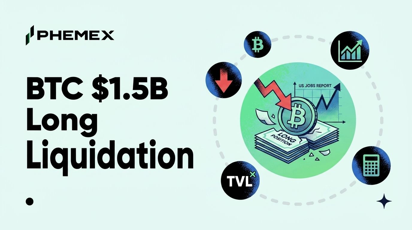 Bitcoin sofre liquidação de US$ 1,5 bilhão em longs após relatório de empregos dos EUA reduzir expectativa de corte de juros em junho