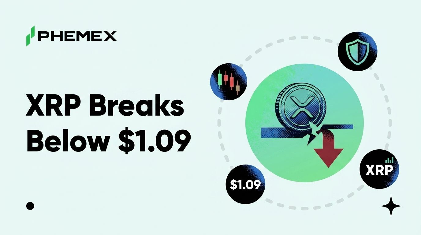 Preço do XRP hoje: análise da quebra abaixo de US$1,09 e próximos níveis