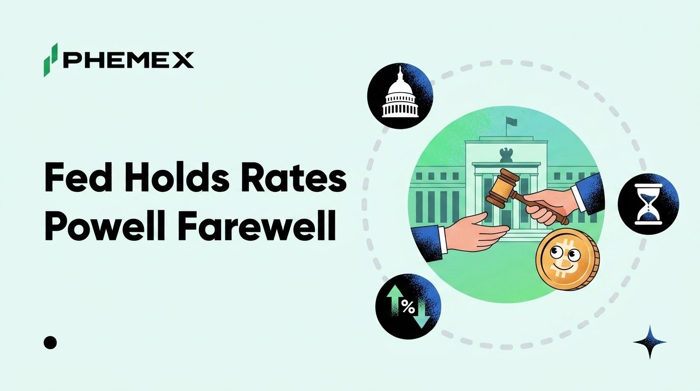 Fed belässt Zinsen – Powells letzte FOMC | Was sich bei BTC unter Warsh ändert