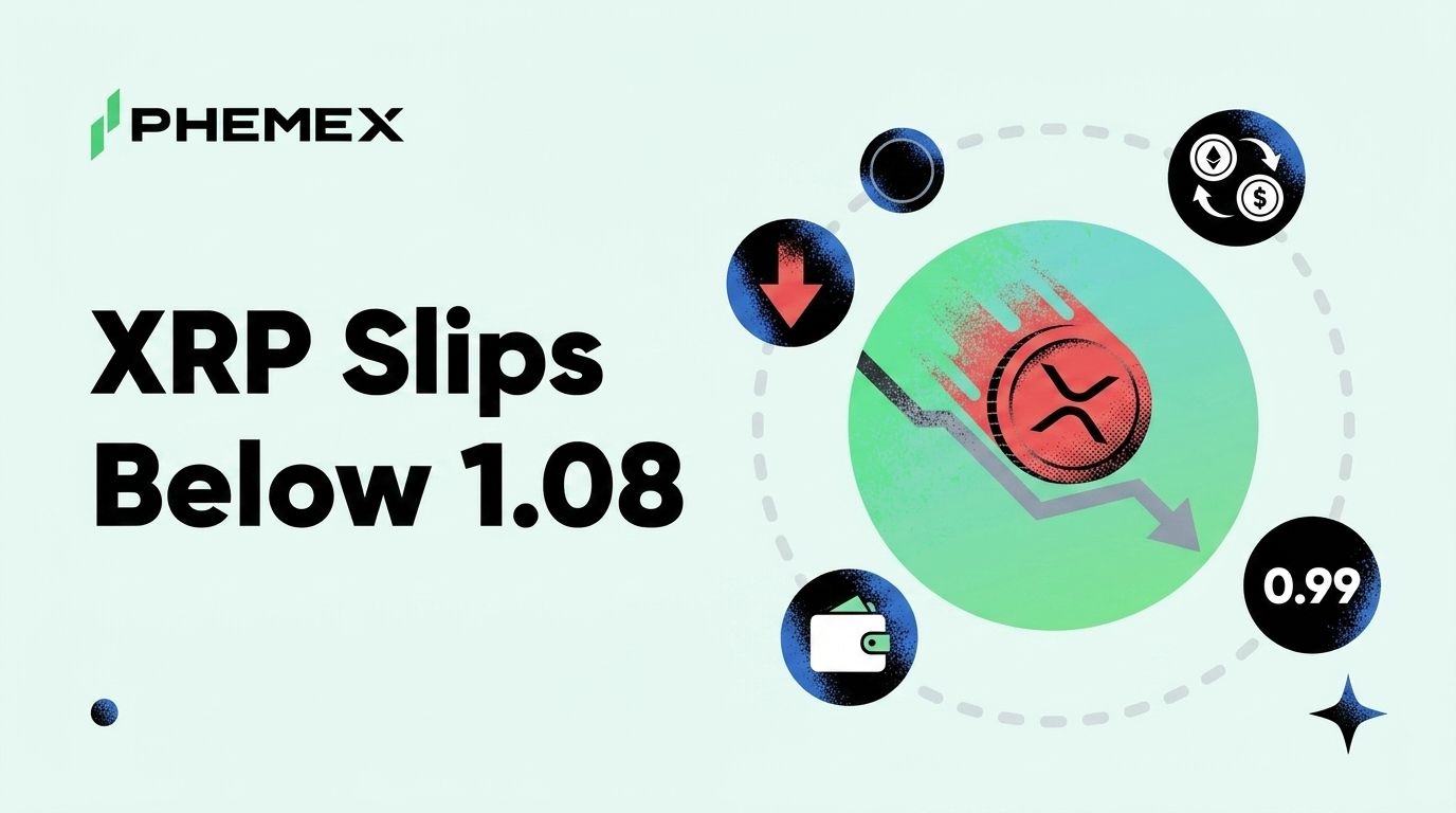 XRP 오늘 시세 및 주목해야 할 가격 구간: XRP, 1.08달러 하회