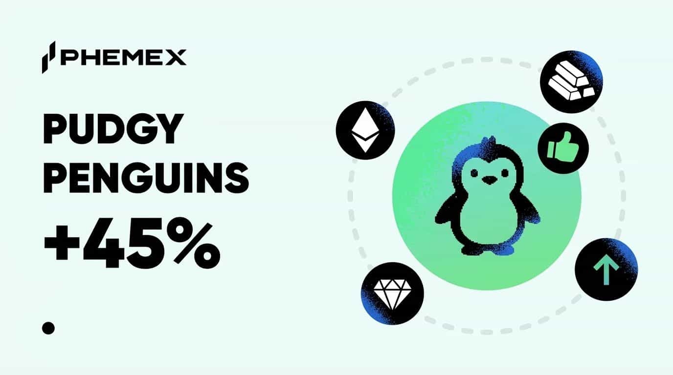 PENGU da Pudgy Penguins sobe 45% em uma semana: tokens lastreados por NFTs ganham destaque