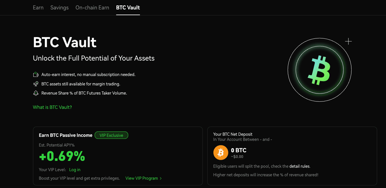 Phemex BTC Vault