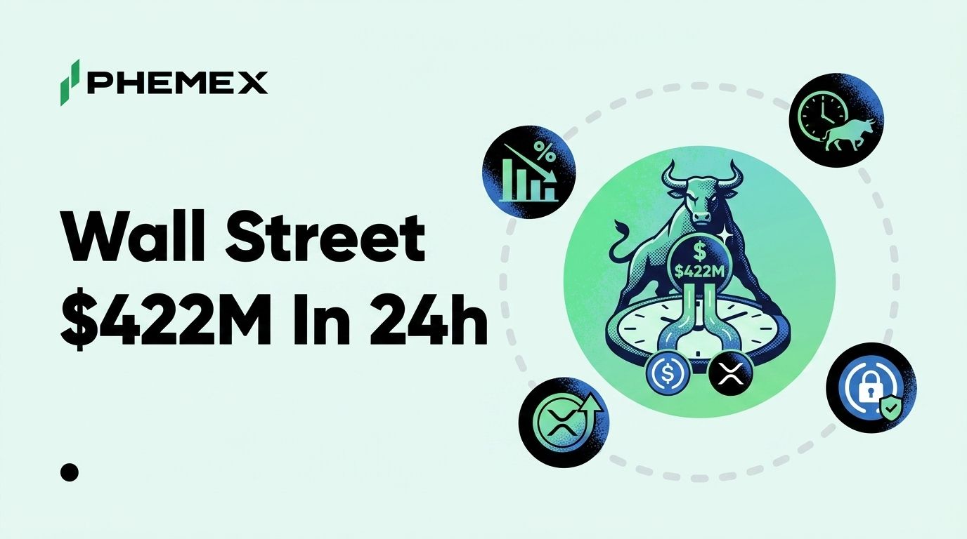 Wall Street Just Put 422 Million Into Crypto Infrastructure in 24 Hours